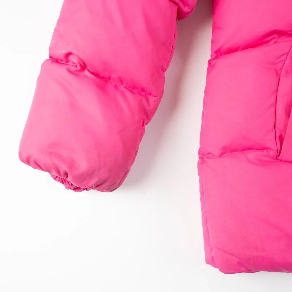 KATE SPADE X Gap Kids girl's neon hot pink puffer jacket size XXL
